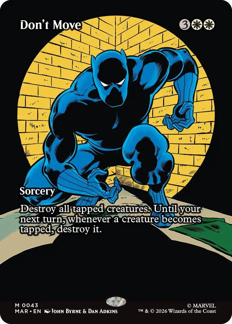 Image for Don't Move (Borderless) (Marvel Universe Eternal-Legal) (43) - Magic: The Gathering