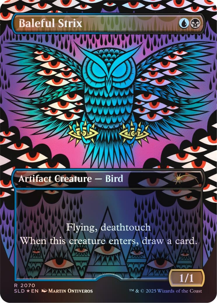 Image for Baleful Strix (2070) (Rainbow Foil) (Secret Lair Drop Series) (2070) (SLD) - Magic: The Gathering