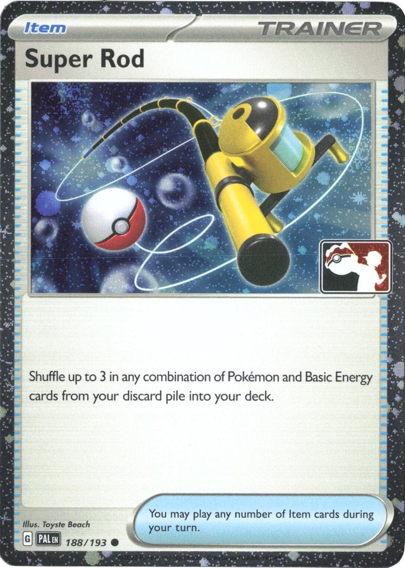 Image for Super Rod - 188/193 (Cosmos Holo) (Prize Pack Series Cards) (188/193) - Pokemon