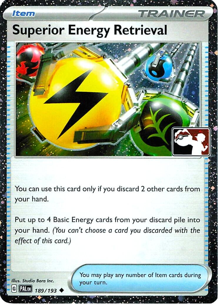 Image for Superior Energy Retrieval - 189/193 (Cosmos Holo) (Prize Pack Series Cards) (189/193) - Pokemon