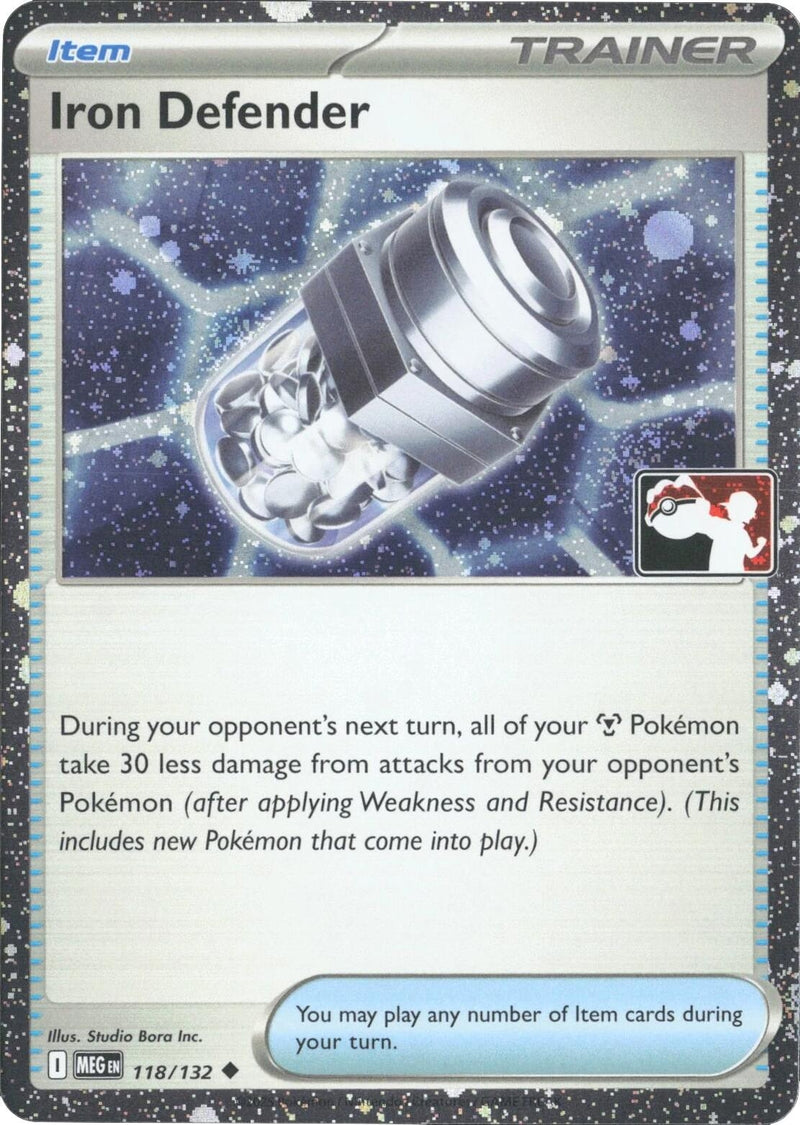 Image for Iron Defender - 118/132 (Cosmos Holo) (Prize Pack Series Cards) (118/132) - Pokemon