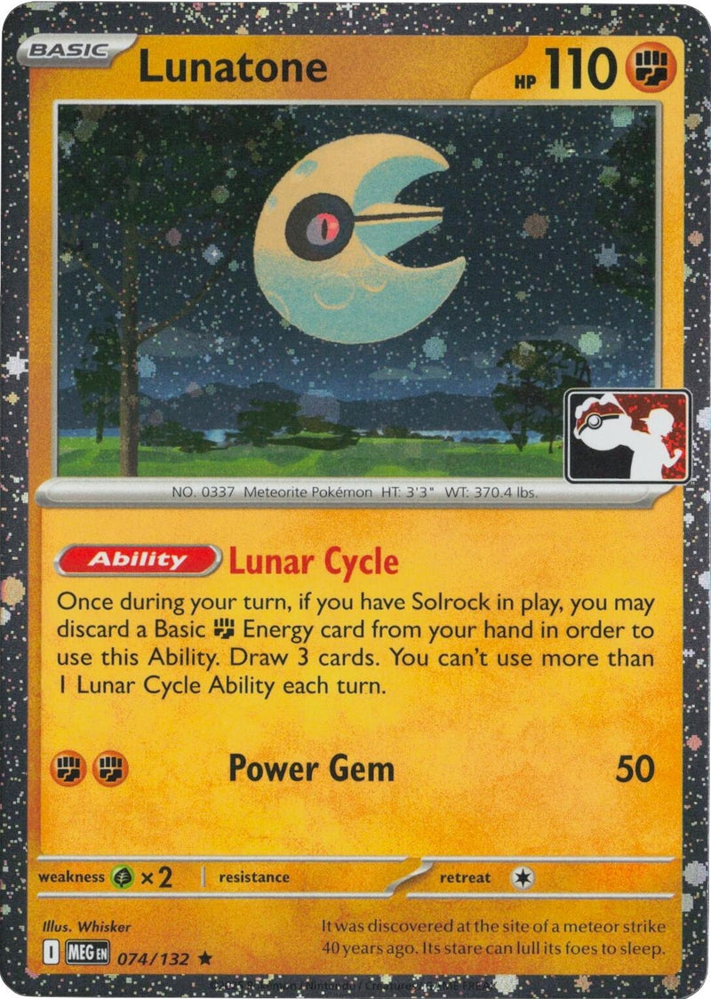 Image for Lunatone - 074/132 (Cosmos Holo) (Prize Pack Series Cards) (074/132) - Pokemon