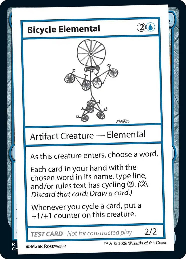 Image for Bicycle Elemental (Mystery Booster: Convention Edition Exclusives) (CMB1) - Magic: The Gathering