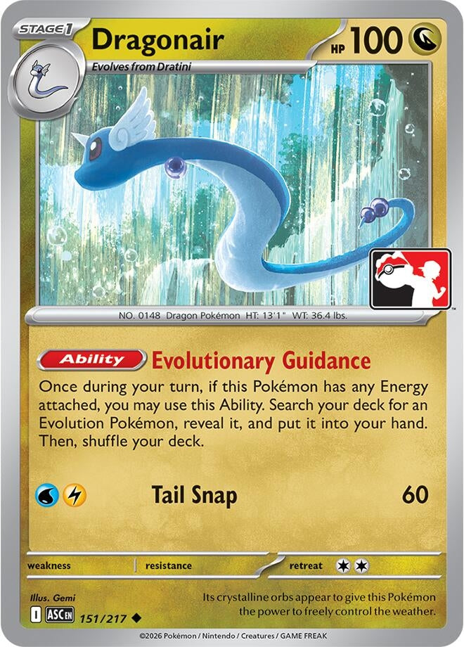 Image for Dragonair (Prize Pack Series Cards) (151/217) - Pokemon