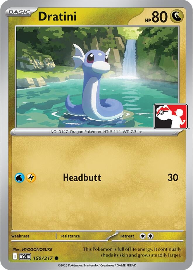 Image for Dratini (Prize Pack Series Cards) (150/217) - Pokemon