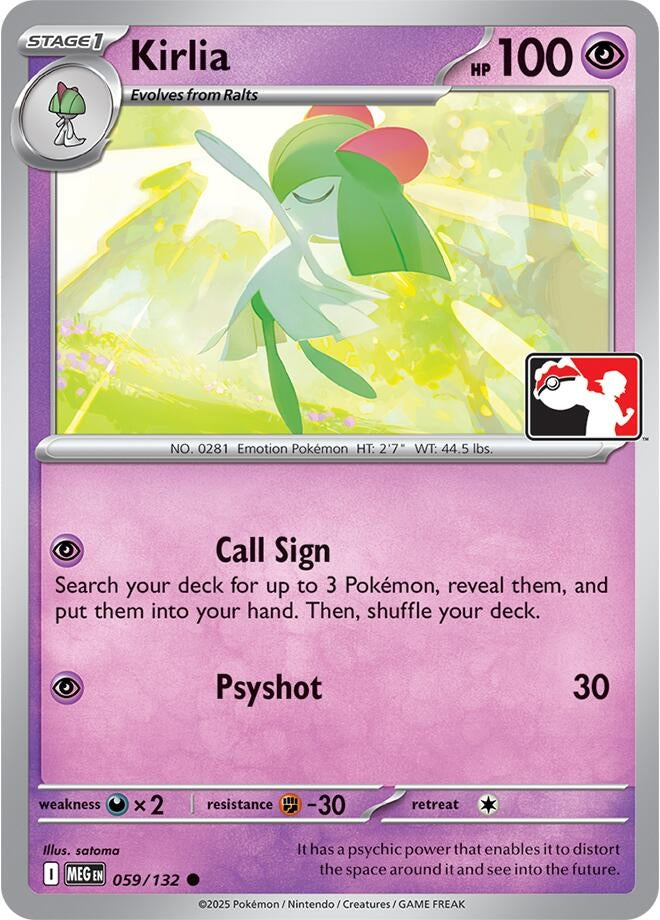 Image for Kirlia (Prize Pack Series Cards) (059/132) - Pokemon