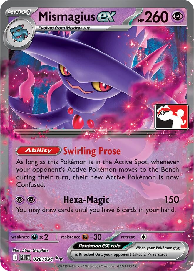 Image for Mismagius ex (Prize Pack Series Cards) (036/094) - Pokemon