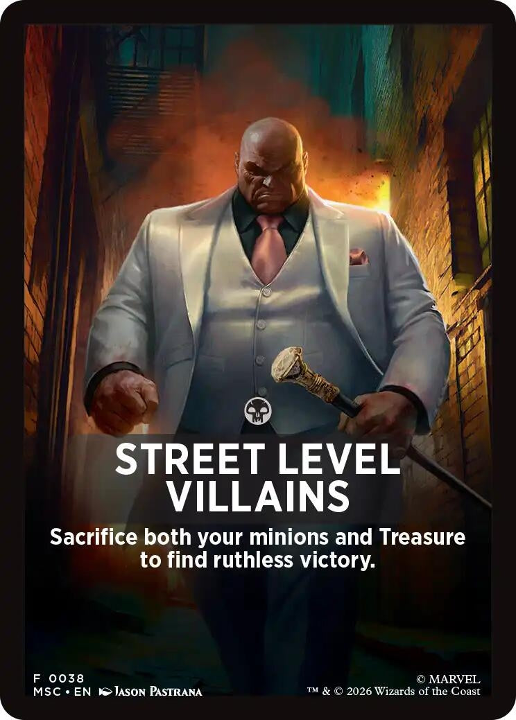Image for Street Level Villains Theme Card (Commander: Marvel Super Heroes) (38) (MSC) - Magic: The Gathering