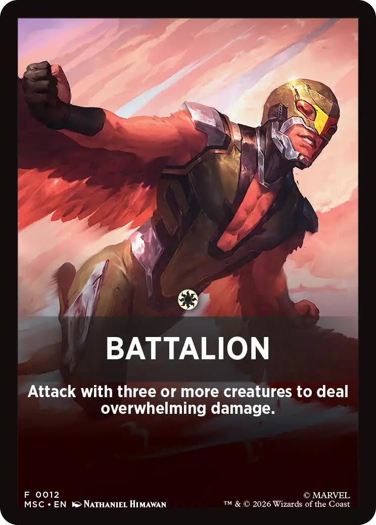 Image for Battalion Theme Card (Commander: Marvel Super Heroes) (12) (MSC) - Magic: The Gathering