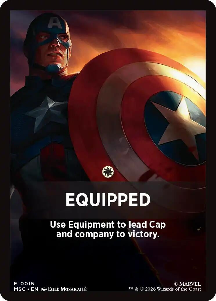 Image for Equipped Theme Card (Commander: Marvel Super Heroes) (15) (MSC) - Magic: The Gathering