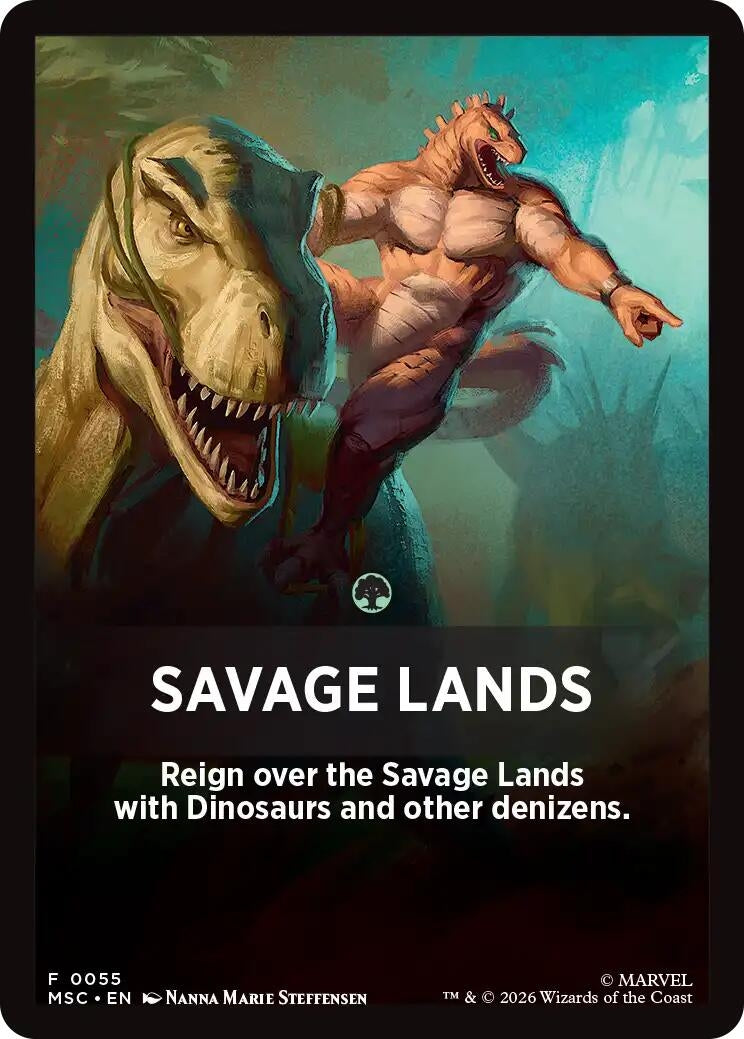Image for Savage Lands Theme Card (Commander: Marvel Super Heroes) (55) (MSC) - Magic: The Gathering