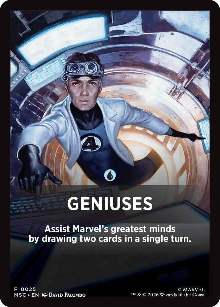 Image for Geniuses Theme Card (Commander: Marvel Super Heroes) (25) (MSC) - Magic: The Gathering