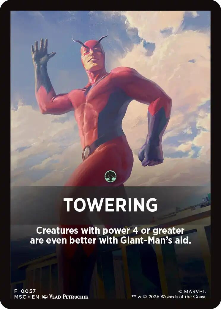 Image for Towering Theme Card (Commander: Marvel Super Heroes) (57) (MSC) - Magic: The Gathering