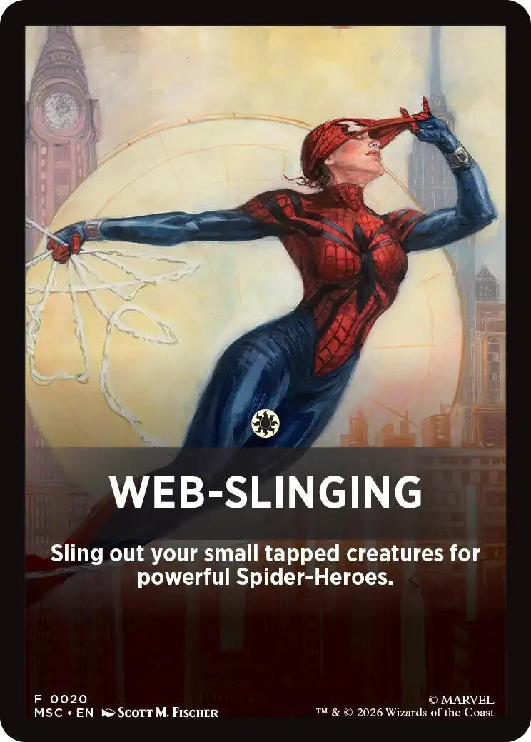 Image for Web-Slinging Theme Card (Commander: Marvel Super Heroes) (20) (MSC) - Magic: The Gathering