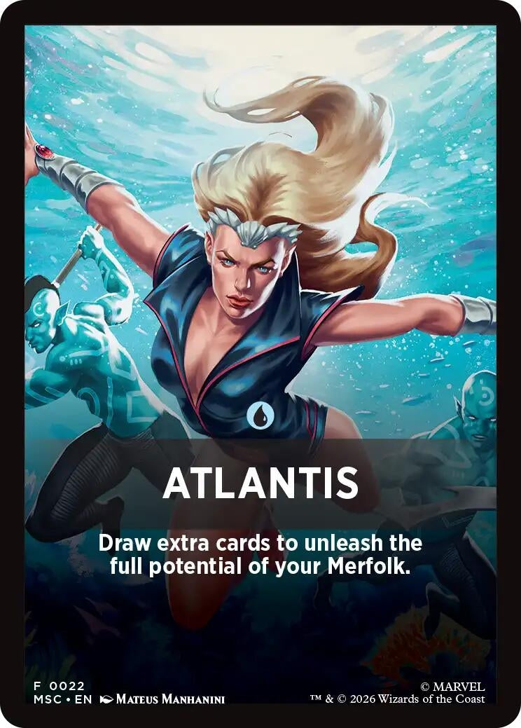 Image for Atlantis Theme Card (Commander: Marvel Super Heroes) (22) (MSC) - Magic: The Gathering