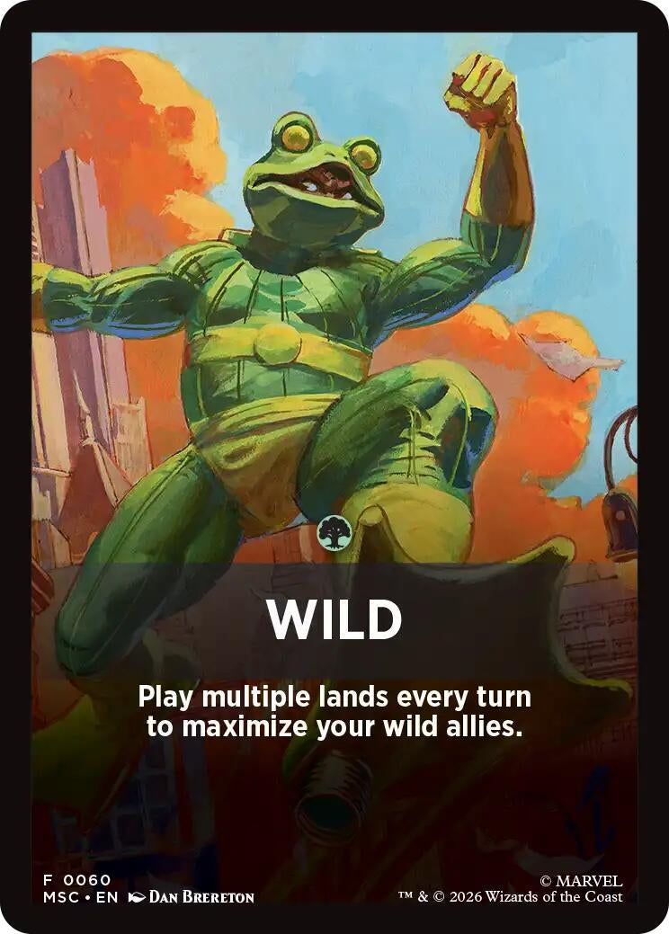 Image for Wild Theme Card (Commander: Marvel Super Heroes) (60) (MSC) - Magic: The Gathering