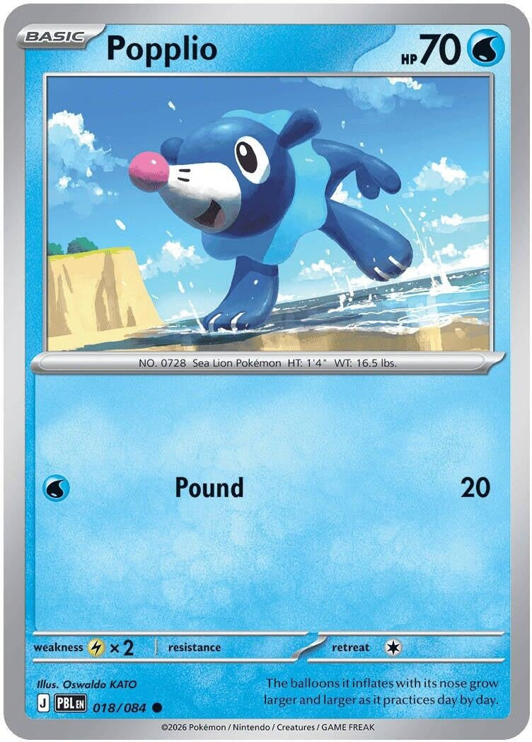 Popplio (ME05: Pitch Black) (018/084) (ME05)