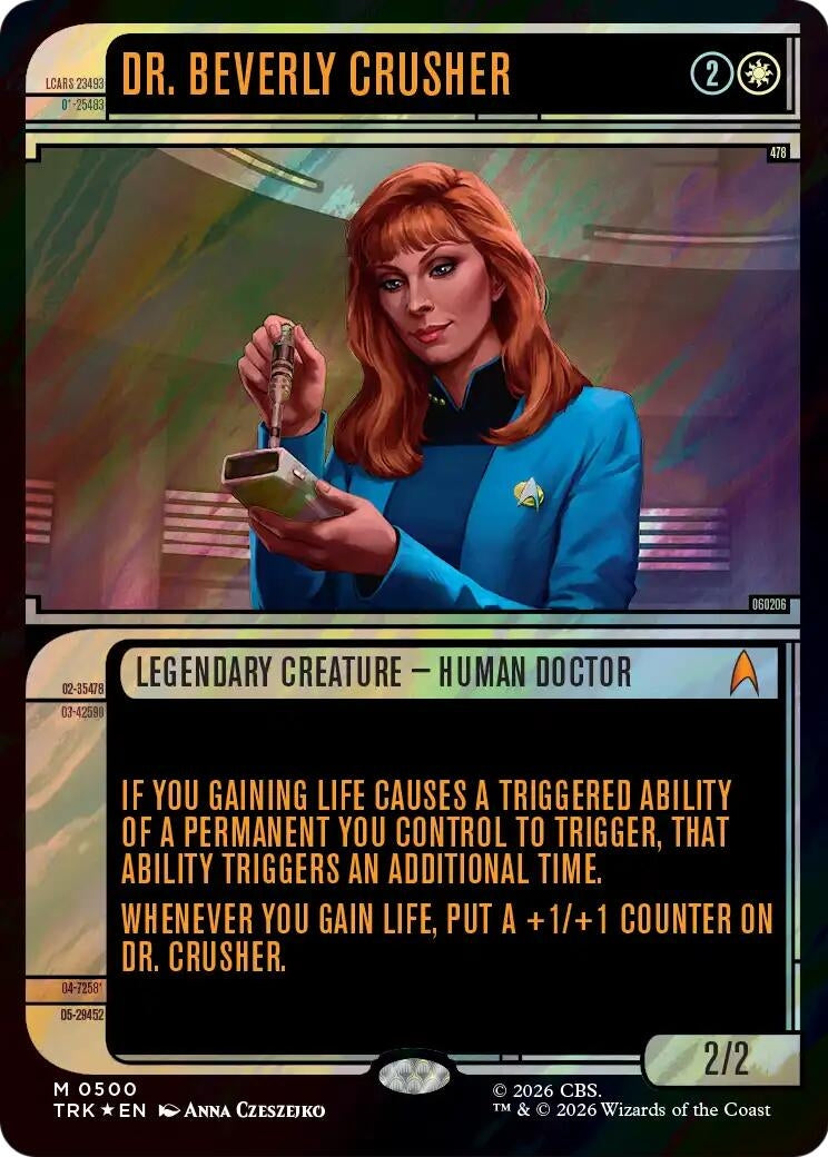 Image for Dr. Beverly Crusher (Showcase) (Surge Foil) (Star Trek) (500) (TRK) - Magic: The Gathering
