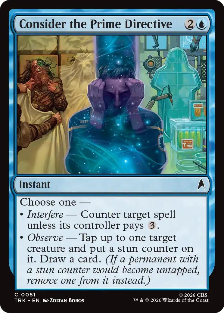 Image for Consider the Prime Directive (Star Trek) (51) (TRK) - Magic: The Gathering