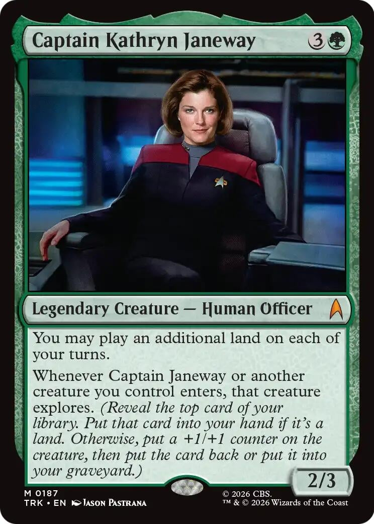 Image for Captain Kathryn Janeway (Star Trek) (187) (TRK) - Magic: The Gathering