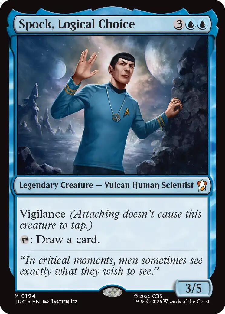 Image for Spock, Logical Choice (Commander: Star Trek) (194) (TRC) - Magic: The Gathering