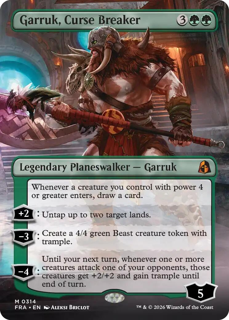 Image for Garruk, Curse Breaker (Borderless) (Reality Fracture) (314) (FRA) - Magic: The Gathering