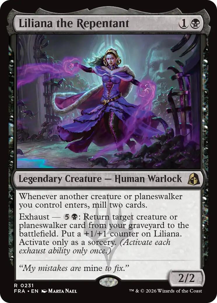 Image for Liliana the Repentant (Reality Fracture) (231) (FRA) - Magic: The Gathering
