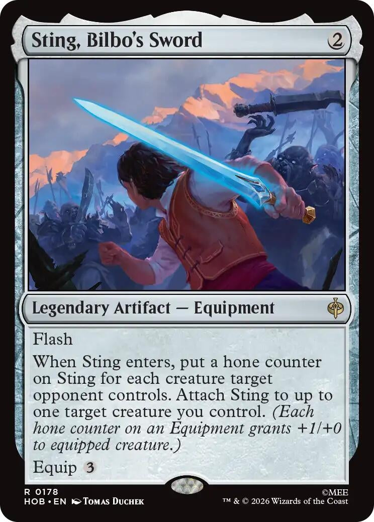 Image for Sting, Bilbo's Sword (The Hobbit) (178) (HOB) - Magic: The Gathering