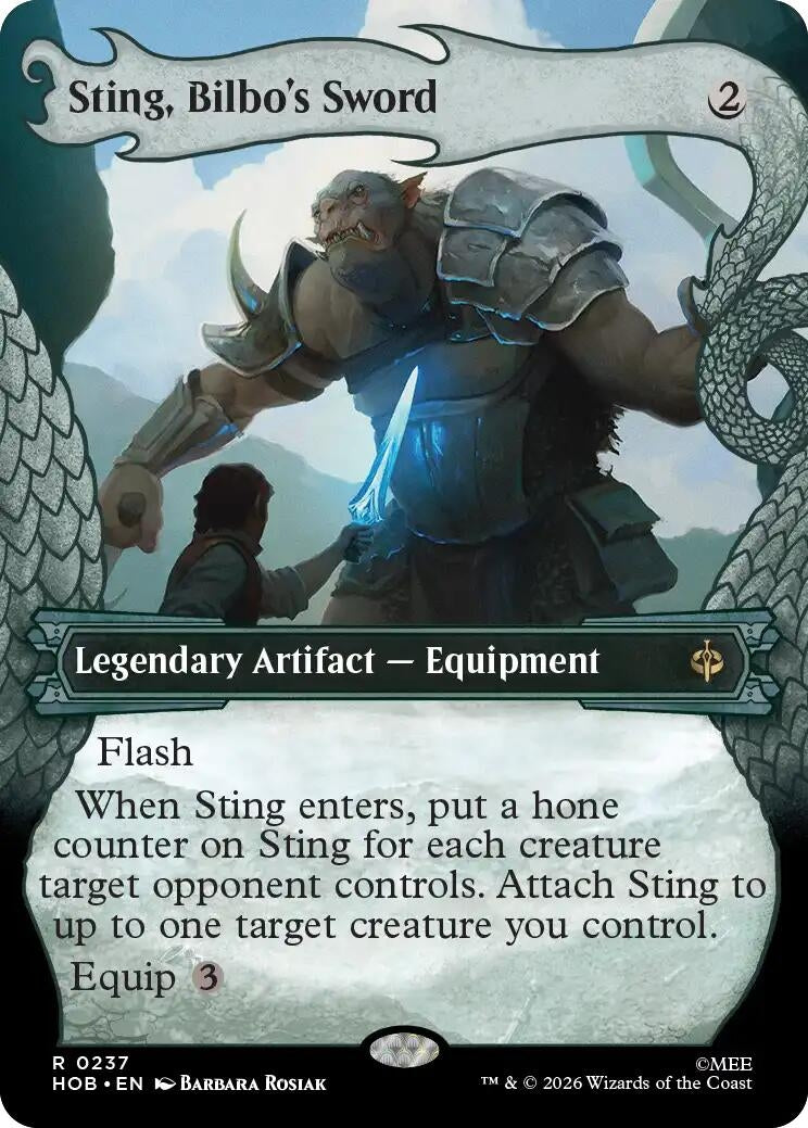 Image for Sting, Bilbo's Sword (Showcase) (The Hobbit) (237) (HOB) - Magic: The Gathering