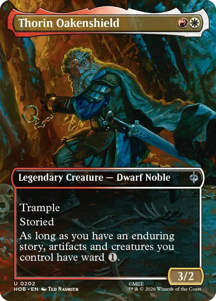 Image for Thorin Oakenshield (Borderless) (The Hobbit) (202) (HOB) - Magic: The Gathering