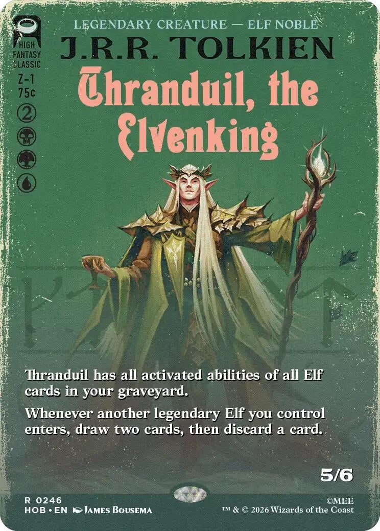 Image for Thranduil, the Elvenking (Borderless) (The Hobbit) (246) (HOB) - Magic: The Gathering