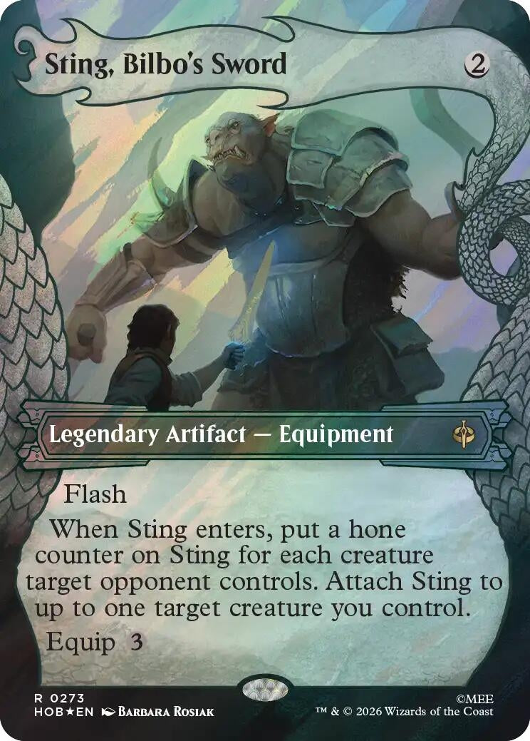 Image for Sting, Bilbo's Sword (Showcase) (Surge Foil) (The Hobbit) (273) (HOB) - Magic: The Gathering
