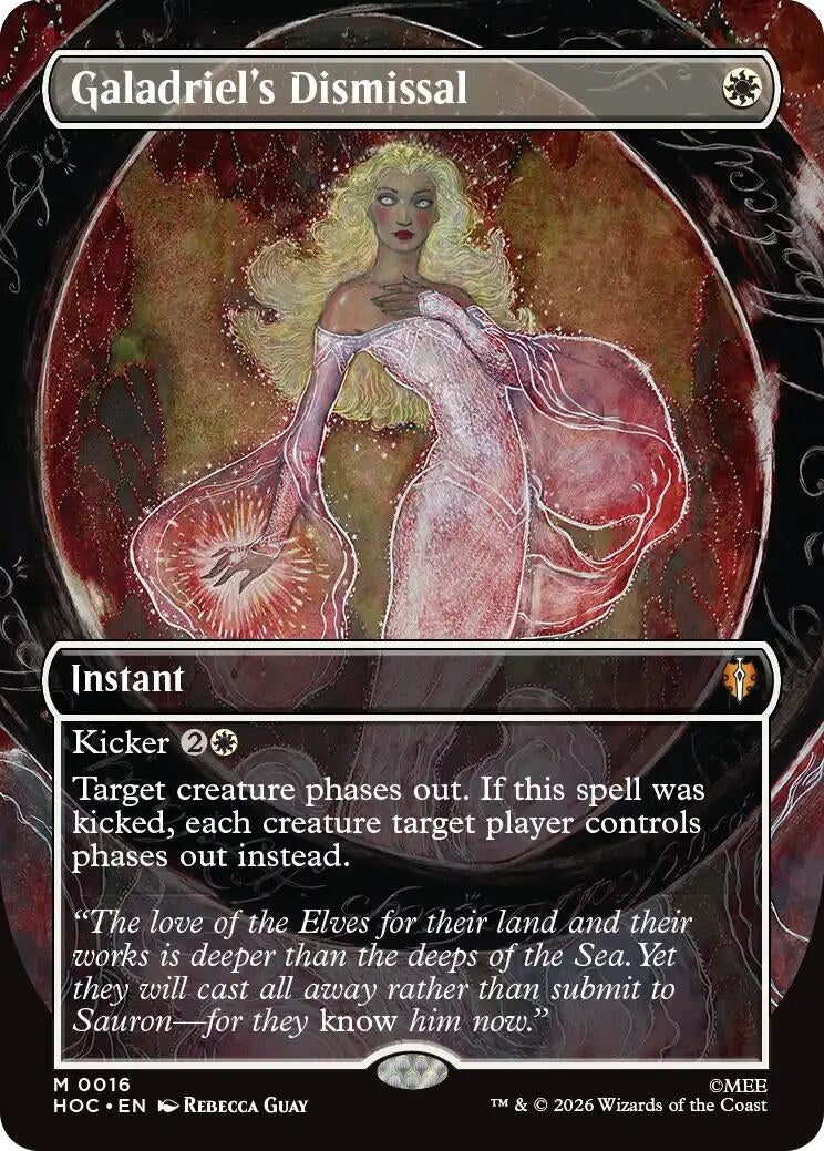 Image for Galadriel's Dismissal (Borderless) (The Hobbit: Eternal-Legal) (16) (HOC) - Magic: The Gathering