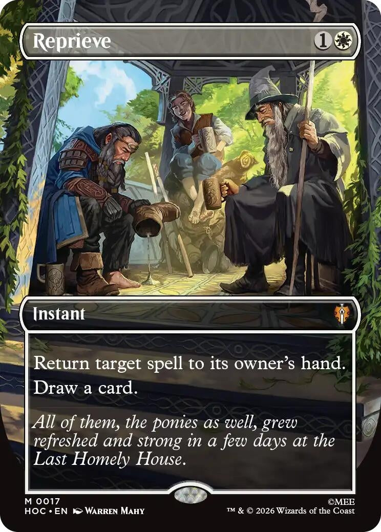 Image for Reprieve (Borderless) (The Hobbit: Eternal-Legal) (17) (HOC) - Magic: The Gathering