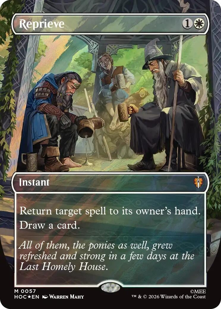 Image for Reprieve (Borderless) (Surge Foil) (The Hobbit: Eternal-Legal) (57) (HOC) - Magic: The Gathering