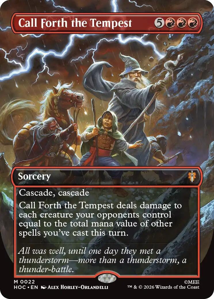 Image for Call Forth the Tempest (Borderless) (The Hobbit: Eternal-Legal) (22) (HOC) - Magic: The Gathering
