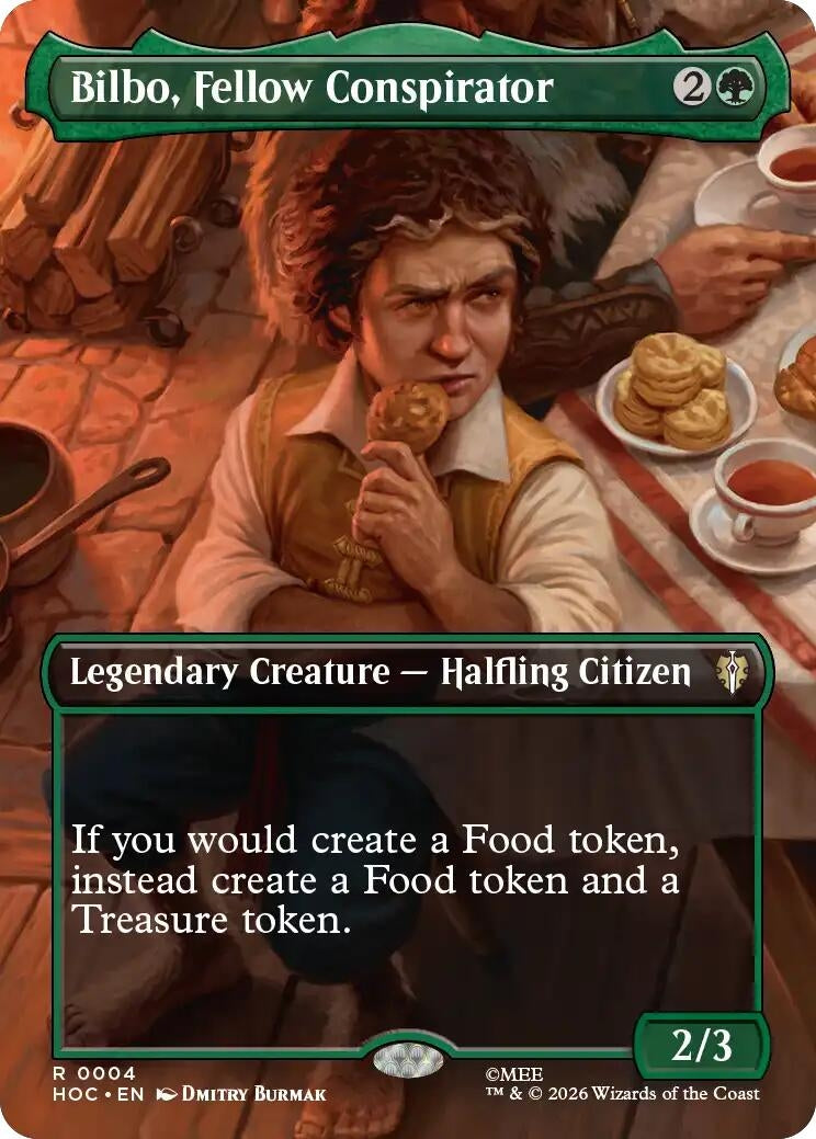 Image for Bilbo, Fellow Conspirator (Borderless) (The Hobbit: Eternal-Legal) (4) (HOC) - Magic: The Gathering