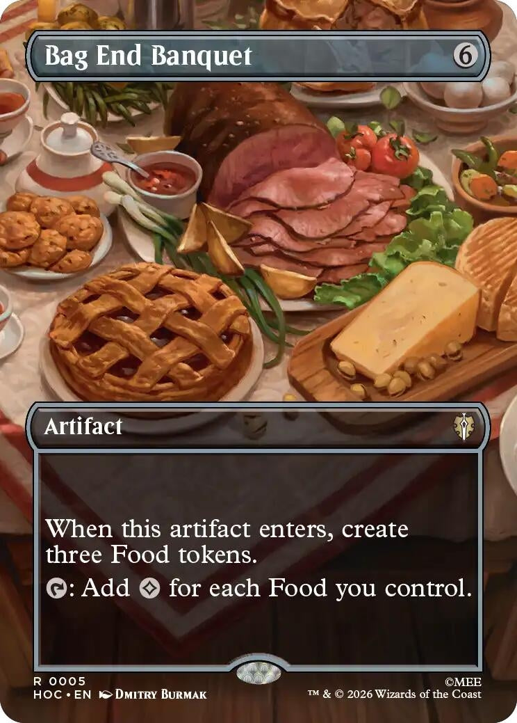 Image for Bag End Banquet (Borderless) (The Hobbit: Eternal-Legal) (5) (HOC) - Magic: The Gathering