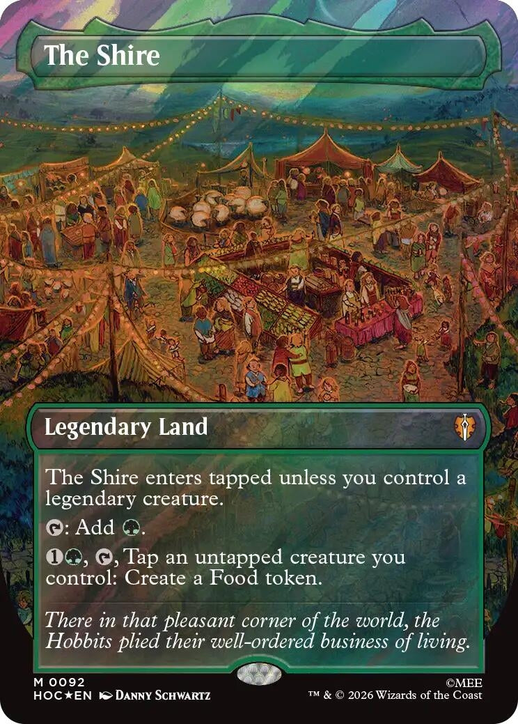Image for The Shire (Borderless) (Surge Foil) (The Hobbit: Eternal-Legal) (92) (HOC) - Magic: The Gathering