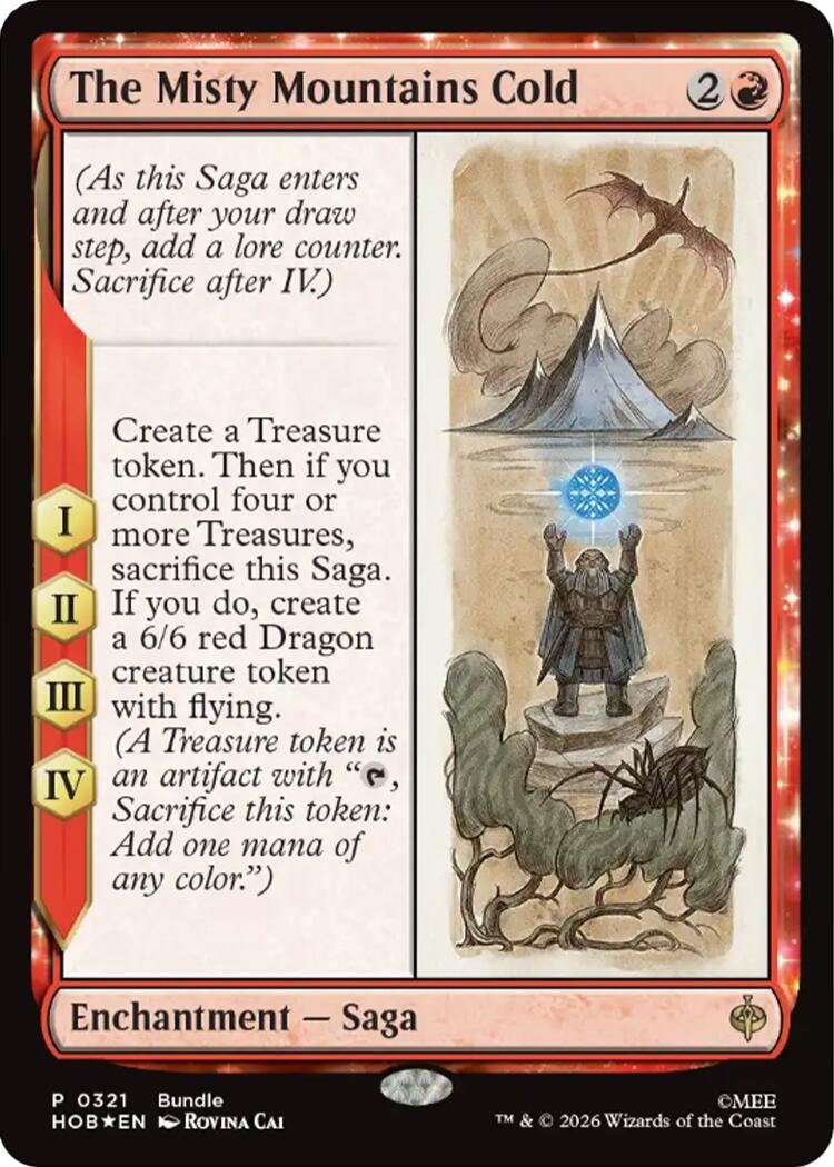 Image for The Misty Mountains Cold (Unique and Miscellaneous Promos) (321) (UMP) - Magic: The Gathering