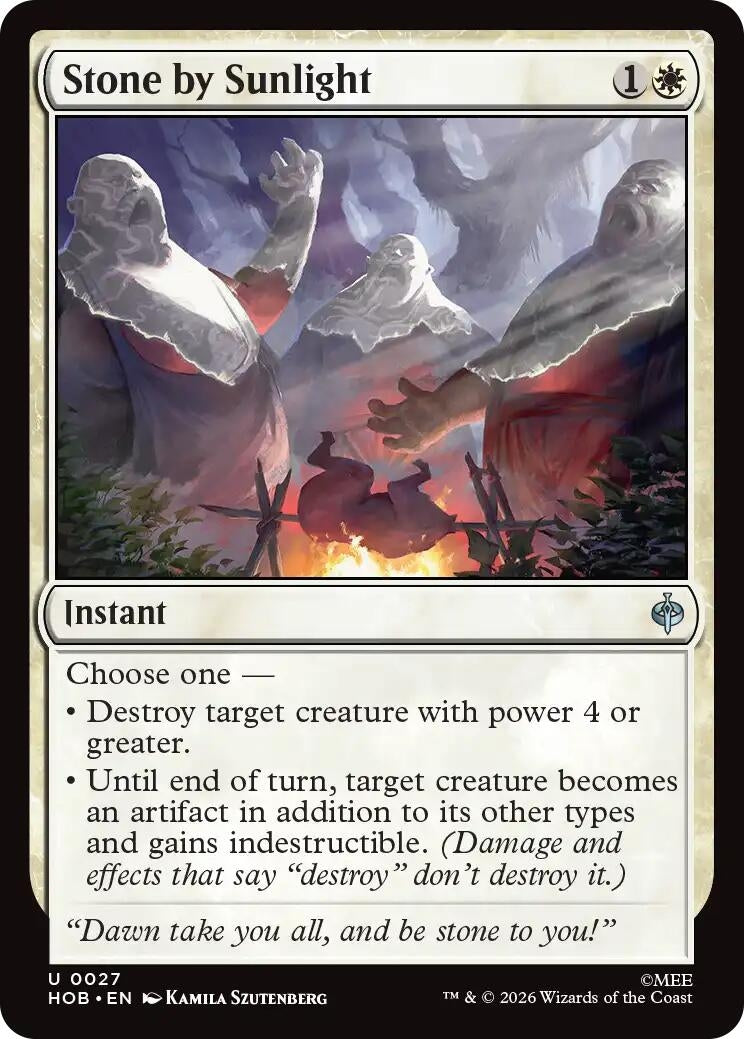 Image for Stone by Sunlight (The Hobbit) (27) (HOB) - Magic: The Gathering