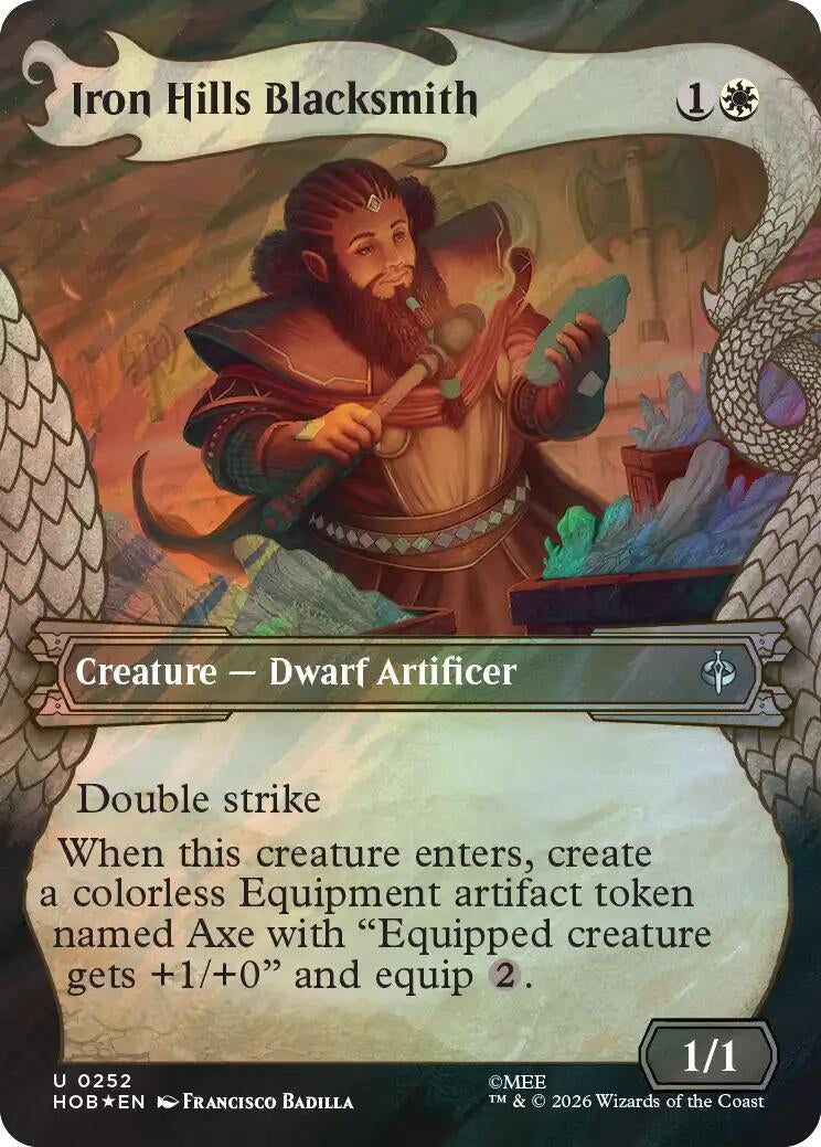 Image for Iron Hills Blacksmith (Showcase) (Surge Foil) (The Hobbit) (252) (HOB) - Magic: The Gathering