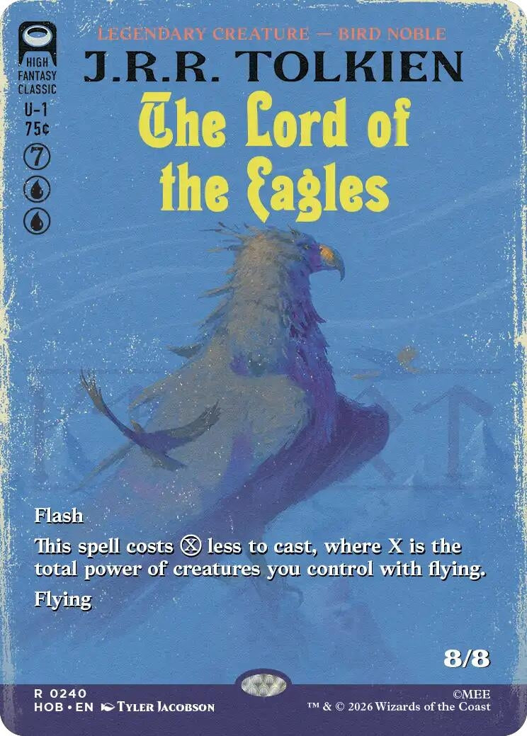 Image for The Lord of the Eagles (Borderless) (The Hobbit) (240) (HOB) - Magic: The Gathering