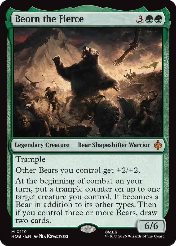 Image for Beorn the Fierce (The Hobbit) (119) (HOB) - Magic: The Gathering
