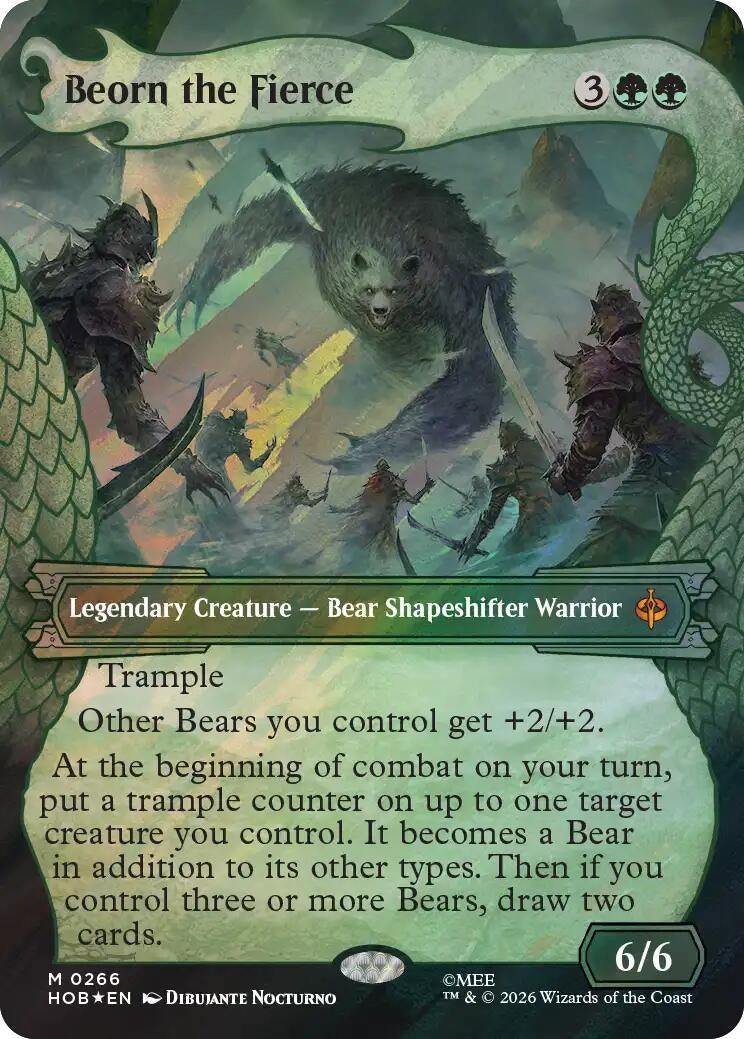 Image for Beorn the Fierce (Showcase) (Surge Foil) (The Hobbit) (266) (HOB) - Magic: The Gathering