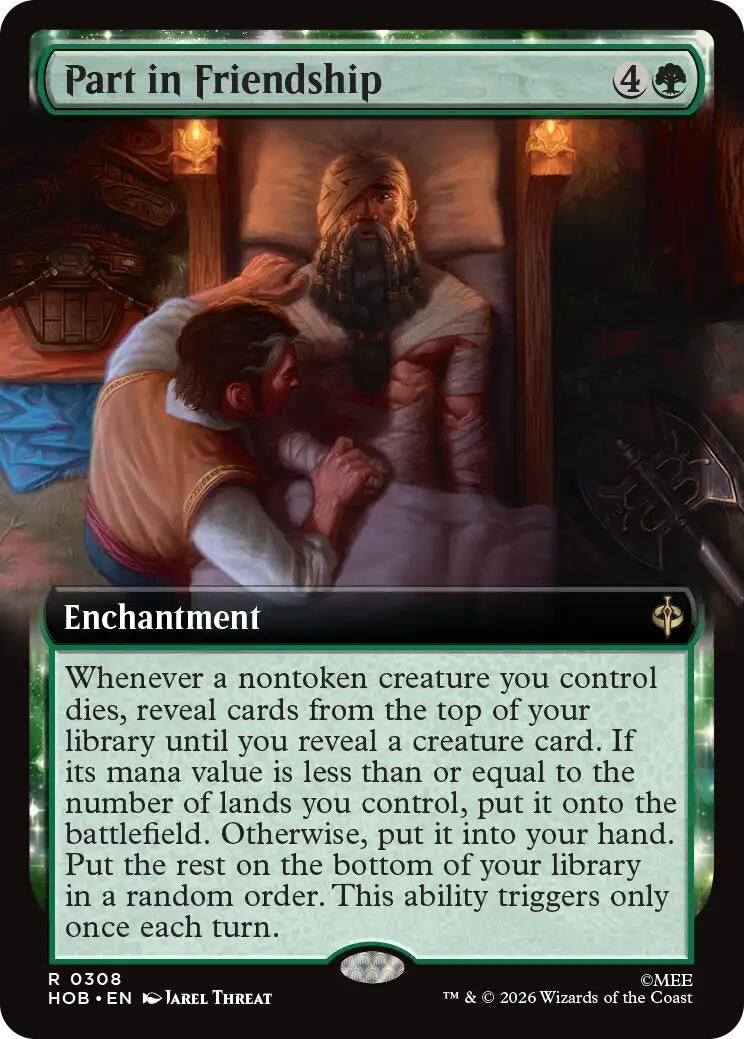 Image for Part in Friendship (Extended Art) (The Hobbit) (308) (HOB) - Magic: The Gathering