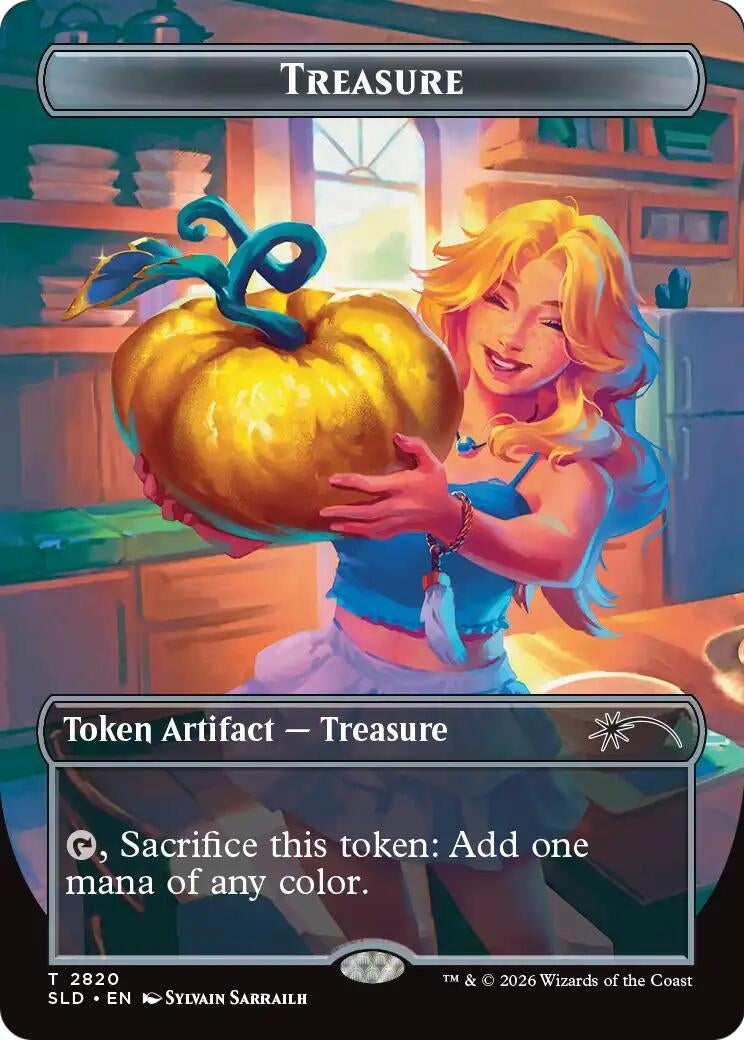 Image for Treasure Token (2820) (Secret Lair Drop Series) (2820) (SLD) - Magic: The Gathering