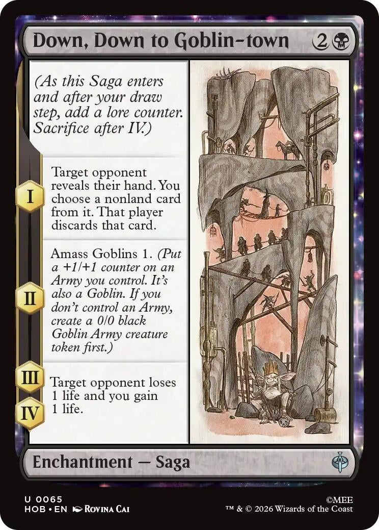Image for Down, Down to Goblin-town (The Hobbit) (65) (HOB) - Magic: The Gathering