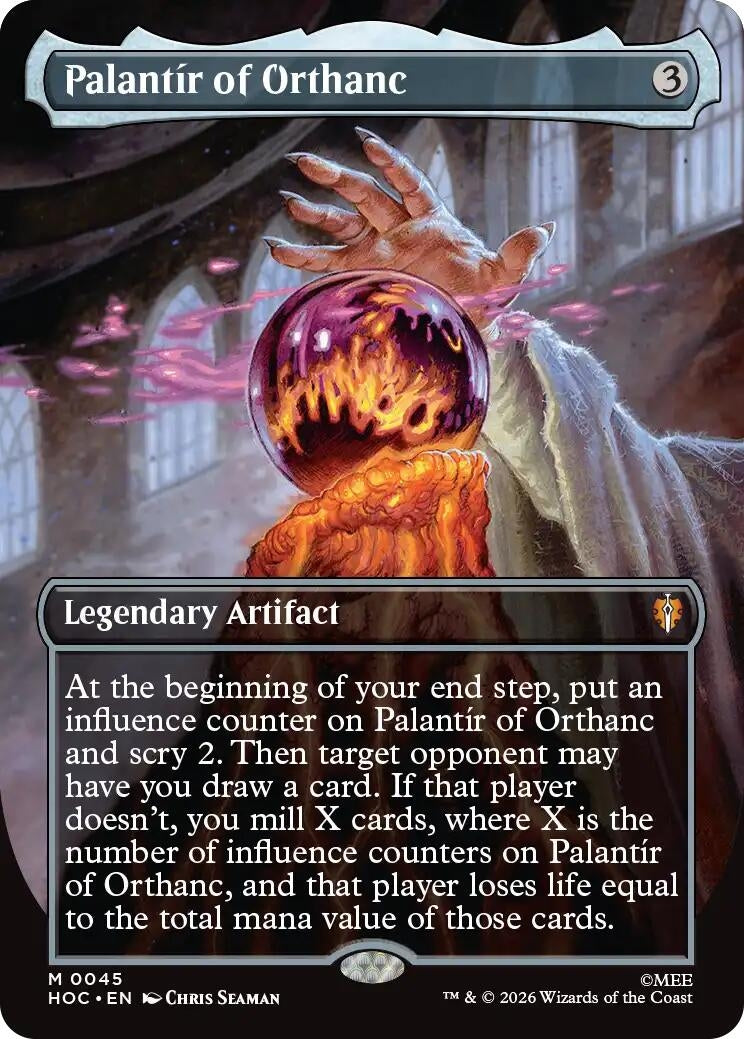 Image for Palantir of Orthanc (Borderless) (The Hobbit: Eternal-Legal) (45) (HOC) - Magic: The Gathering