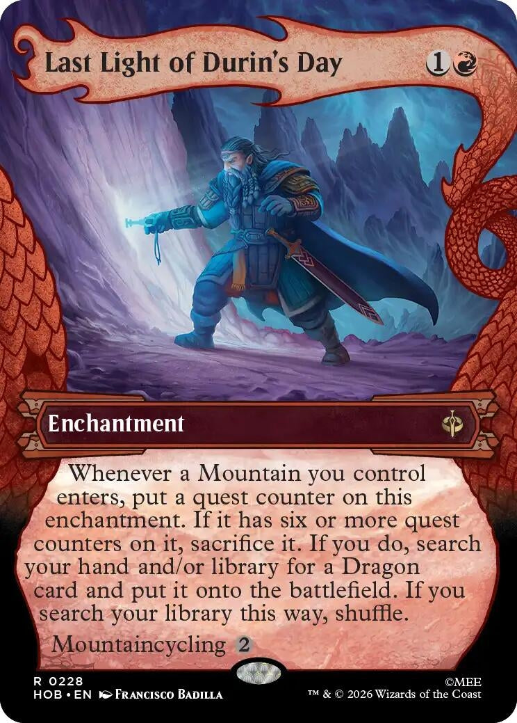 Image for Last Light of Durin's Day (Showcase) (The Hobbit) (228) (HOB) - Magic: The Gathering
